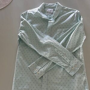 Goodfellow & Co Men's Mint Green Polka Dot Shirt